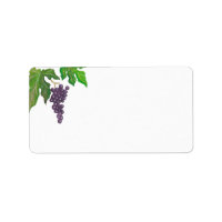 Wine Tasting Party Grapes Blank Address