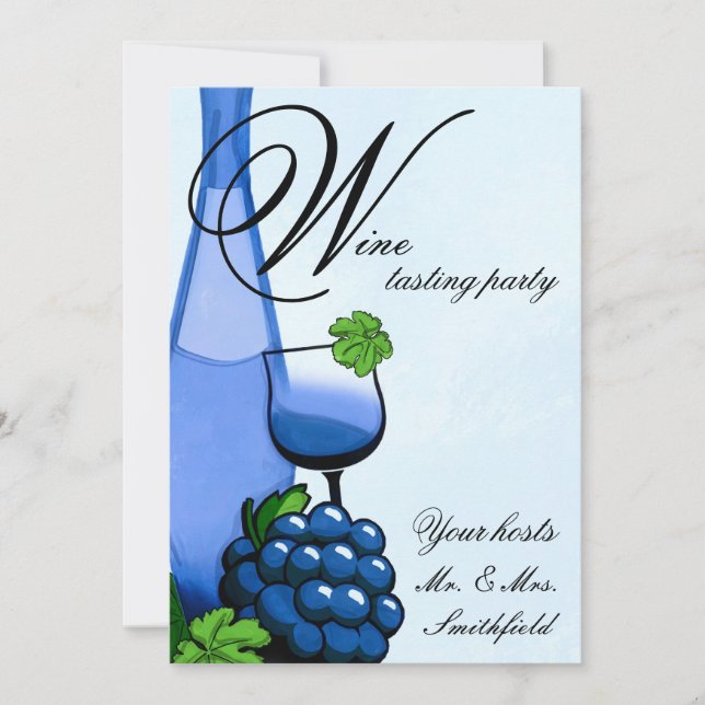 Wine Tasting Party Invitation (Front)