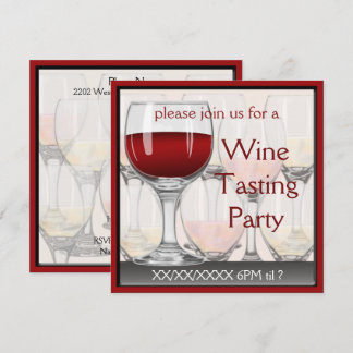 Wine Tasting Party Invitation