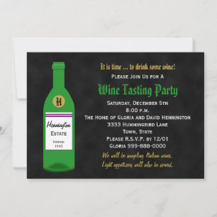 Wine Tasting Party Invitation