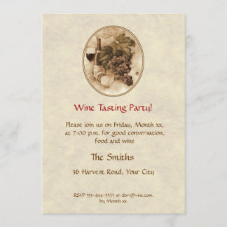 Wine Tasting Party Invitation