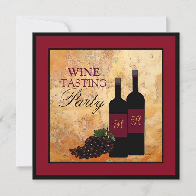 Wine Tasting Party Invitation (Front)