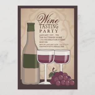 Wine Tasting Party Invitation