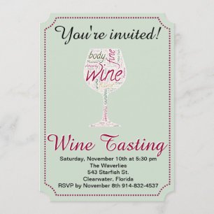 Wine Tasting party invitation you can customize