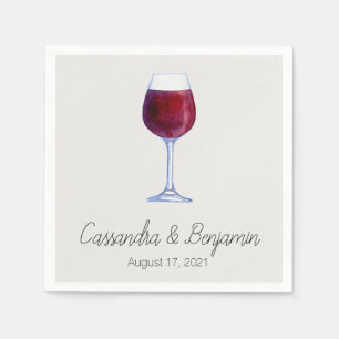 Wine Tasting Party or Shower Cocktail Napkins