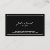 Wine Tasting Plain Black Minimalist