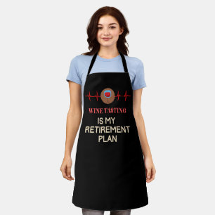 Wine Tasting Retirement Apron