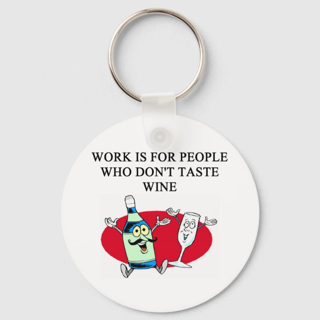 WINE tasting taster design Keychain (Front)