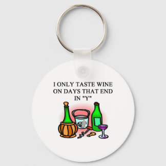 WINE tasting taster design Keychain