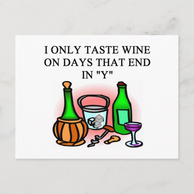 WINE tasting taster design Postcard (Front)