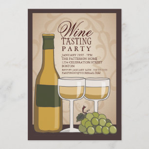 Wine Tasting Tuscan Old World Party Invitation