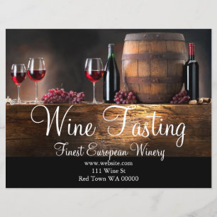 Wine Tasting Winery Flyer Invitation