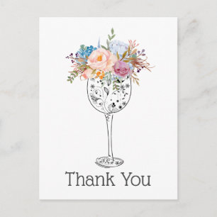 wine,  thank you card