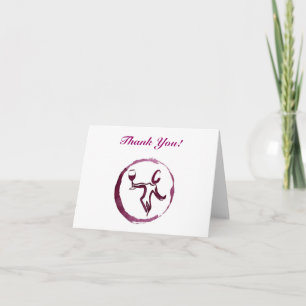 Wine Theme "Thank You" Card
