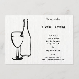 Wine Themed Event Invitation