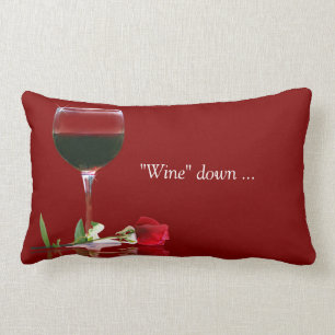 Wine Themed Reverseable Decor Pillow