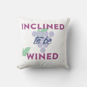 Wine throw pillow