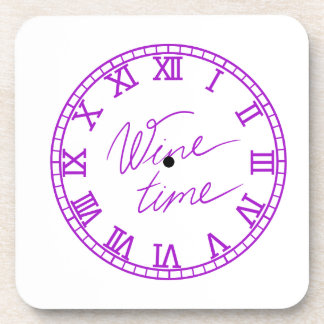 Wine Time on a Coaster