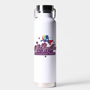 Wine Tumbler with Miss Gay Texas State logo Water Bottle