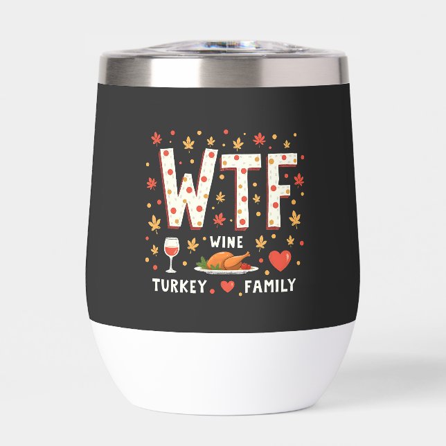 WIne Turquie Famille drôle Thanksgiving (Avant)