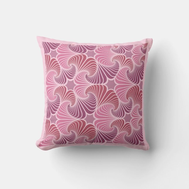 Wine Twirls Reversible Throw Pillow (Front)