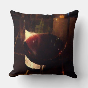 Wine under Glass Throw Pillow