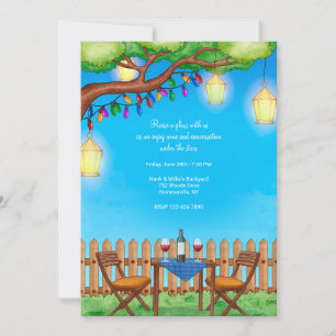 Wine Under the Stars Invitation