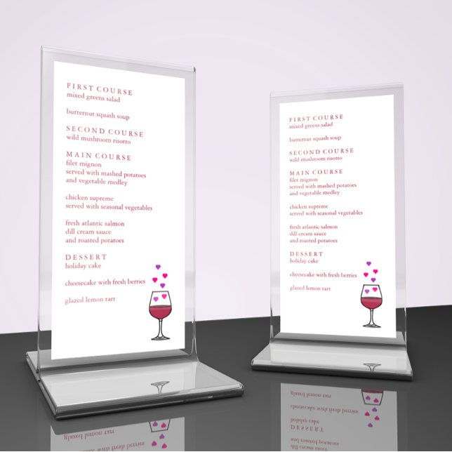 Wine Valentine's Day Party  Menu (Creator Uploaded)
