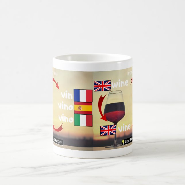 Wine-vin-vino Coffee Mug (Center)