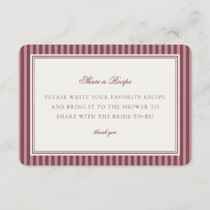 Wine Vineyard Club Old Money Share a Recipe Insert