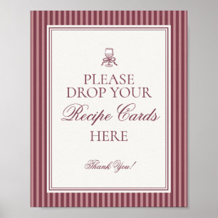 Wine Vineyard Club Old Money Share Recipe Bridal Poster