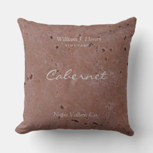 Wine Vineyard Red Throw Pillow