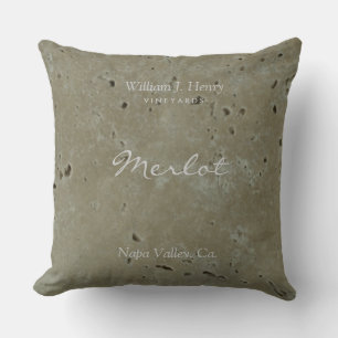Wine Vineyard Throw Pillow