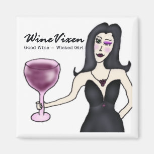Wine Vixen "Wicked Girl" Magnet