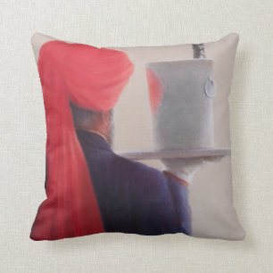 Wine Waiter Jaipur 2012 Throw Pillow