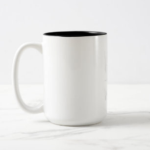 Wine Whippet Funny Dog Mom Gift Idea Two-Tone Coffee Mug