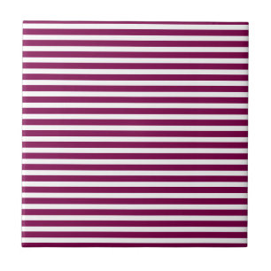 Wine White Strips Simple Stylish Modern Minimal Tile