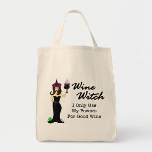 Wine Witch Tote Bag