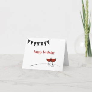 Wine with a Splash of Sass Birthday Card