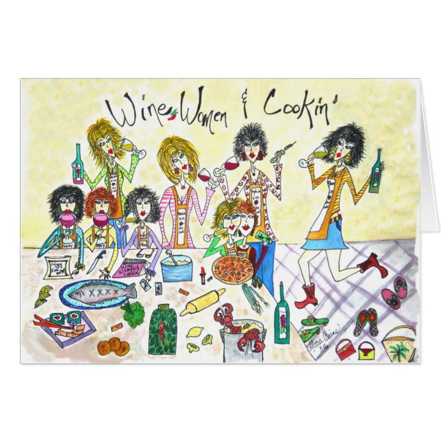Wine Women & Cookin (Front Horizontal)
