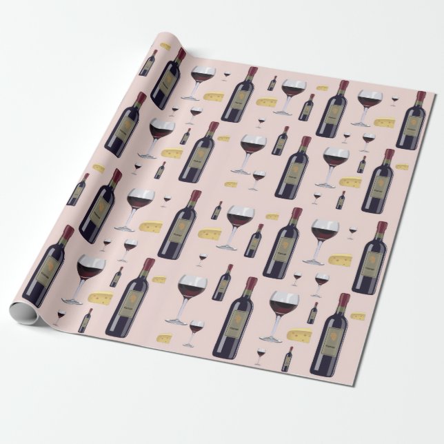 Wine Wrapping Paper (Unrolled)