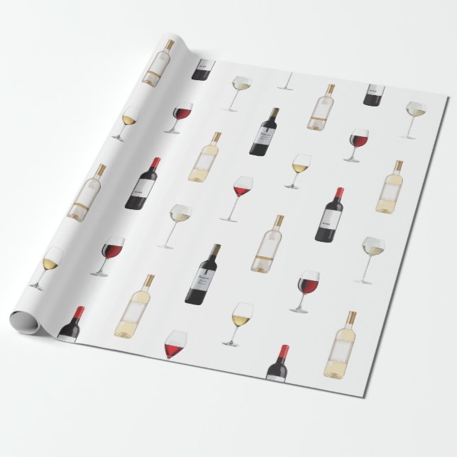 Wine Wrapping Paper (Unrolled)