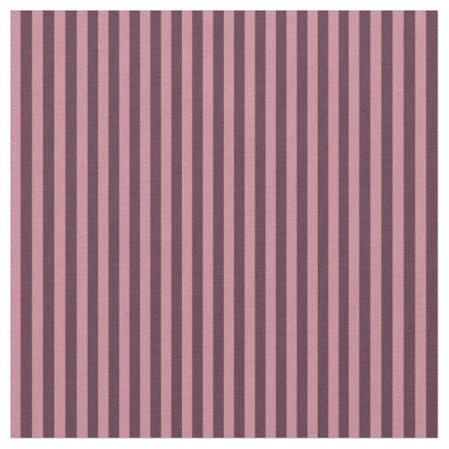 Wineberry and Lipstick Pink Stripes Fabric (Close Up)