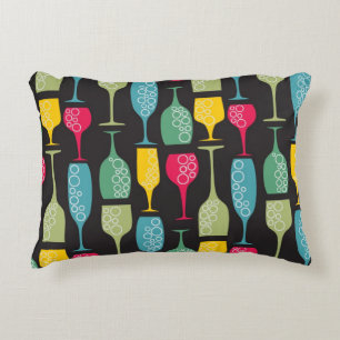 Wineglass Decorative Pillow