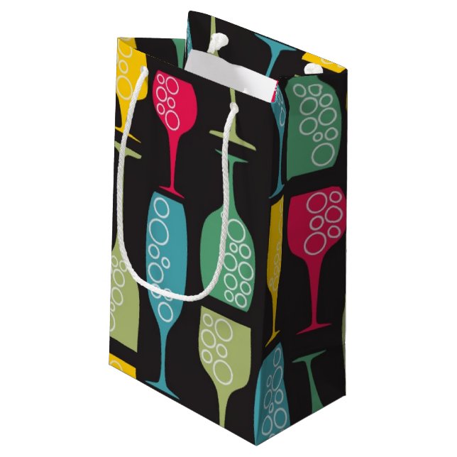 Wineglass Small Gift Bag (Back Angled)