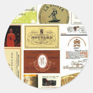 winelabel-inspiration classic round sticker