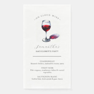 Winery Bachelorette Party Theme Paper Napkins