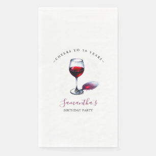 Winery Birthday Party Theme Paper Napkins
