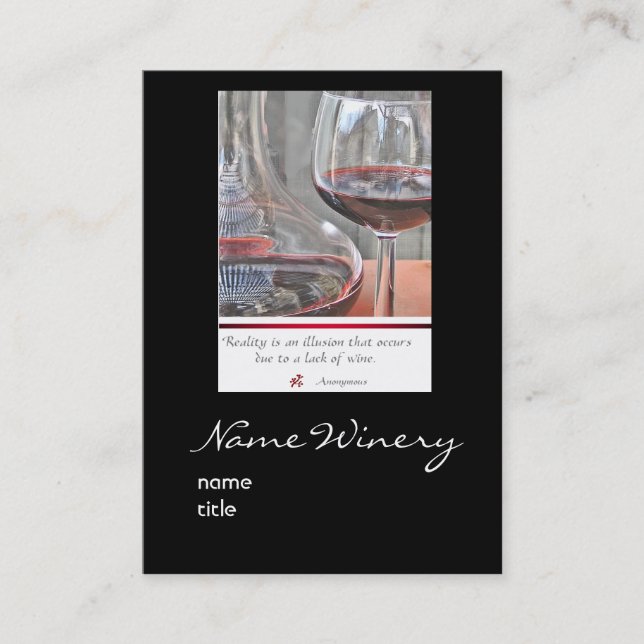 Winery business card (Front)
