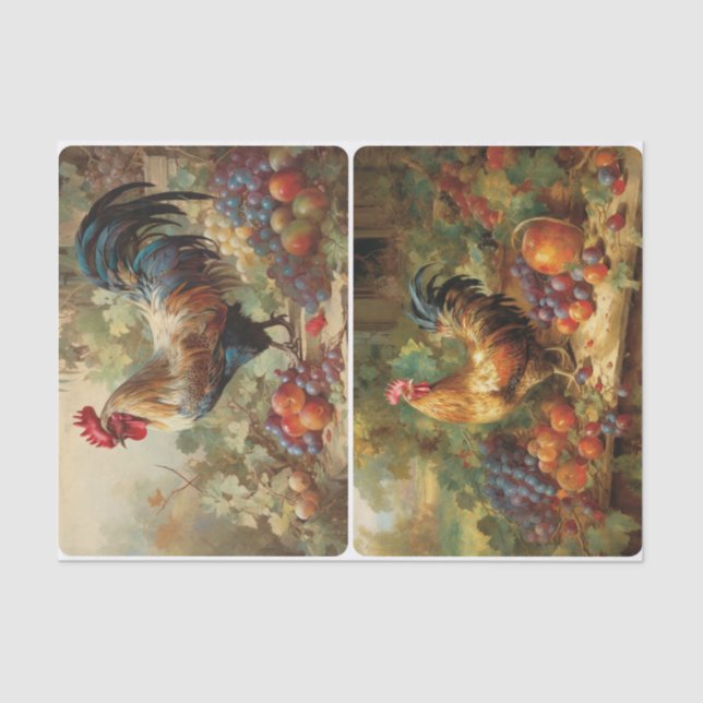 Winery Chickens  Tissue Paper (Front)